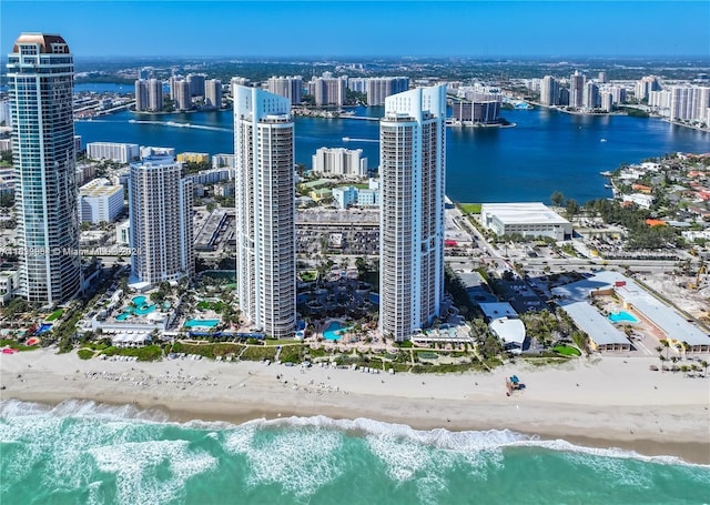 18101 Collins Ave Unit Ph5104, Sunny Isles Beach, FL 33160 - view of urban area featuring waterfront with a beach