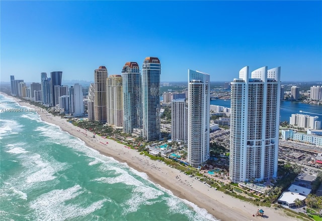 18101 Collins Ave Unit Ph5104, Sunny Isles Beach, FL 33160 - view of city skyline with waterfront with a beach