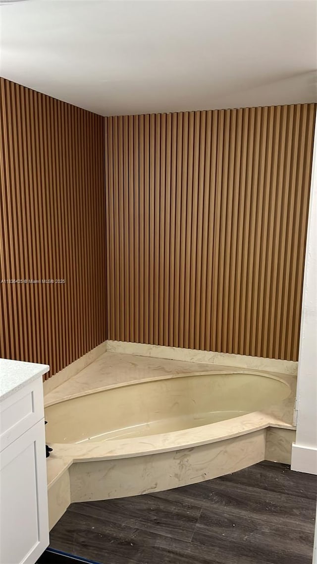 3589 S Ocean Blvd Unit 914, South Palm Beach, FL 33480 - relaxing sauna / steam room with wallpapered walls and wood finished floors