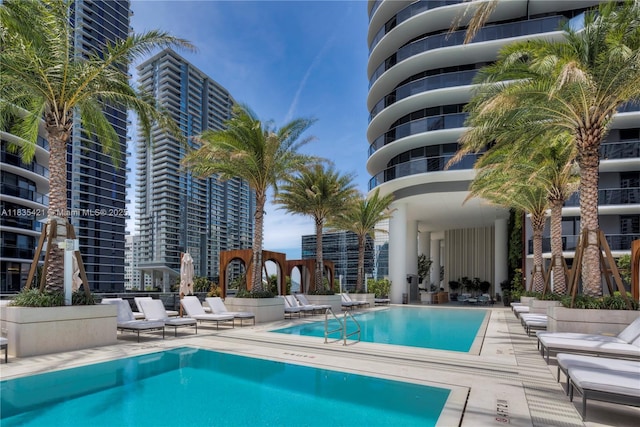 801 S Miami Ave Unit 1210, Miami, FL 33130 - community pool with a patio area