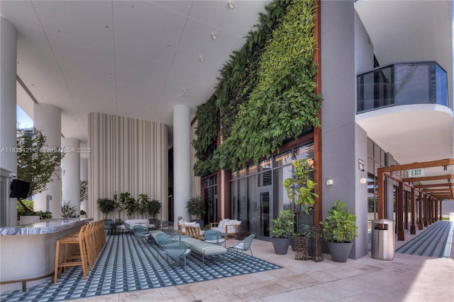 801 S Miami Ave Unit 1210, Miami, FL 33130 - view of patio / terrace featuring outdoor lounge area