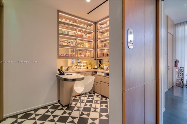 801 S Miami Ave Unit 1210, Miami, FL 33130 - indoor wet bar featuring light floors