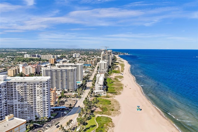 531 N Ocean Blvd Unit 1108, Pompano Beach, FL 33062 - view of urban area featuring waterfront with a beach