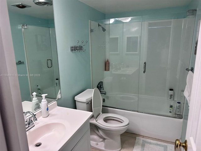531 N Ocean Blvd Unit 1108, Pompano Beach, FL 33062 - full bath with vanity, enclosed tub / shower combo, and tile patterned floors