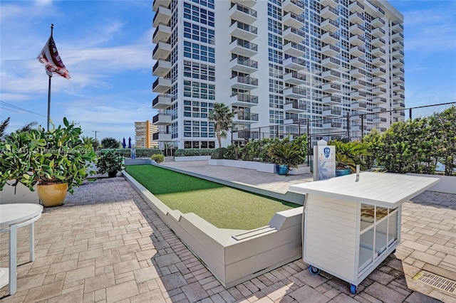 531 N Ocean Blvd Unit 1108, Pompano Beach, FL 33062 - view of patio / terrace with a game area