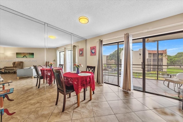 6555 W Broward Blvd Unit 300, Plantation, FL 33317 - dining space featuring tile patterned floors and a textured ceiling