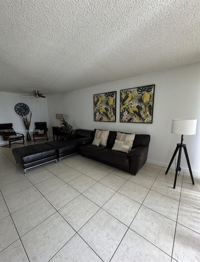 9755 NW 48th Ter Unit 321, Doral, FL 33178 - living room with a textured ceiling and light tile patterned flooring