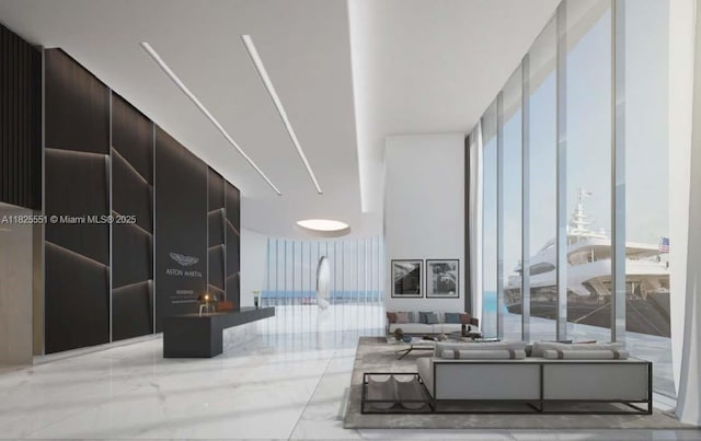 300 Biscayne Boulevard Way Unit 2703, Miami, FL 33131 - lobby with expansive windows