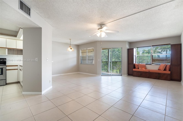 1000 SW 128th Ter Unit 312V, Pembroke Pines, FL 33027 - unfurnished room featuring ceiling fan, light tile patterned floors, and a textured ceiling