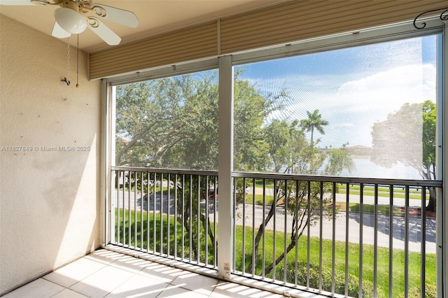 1000 SW 128th Ter Unit 312V, Pembroke Pines, FL 33027 - balcony with a ceiling fan