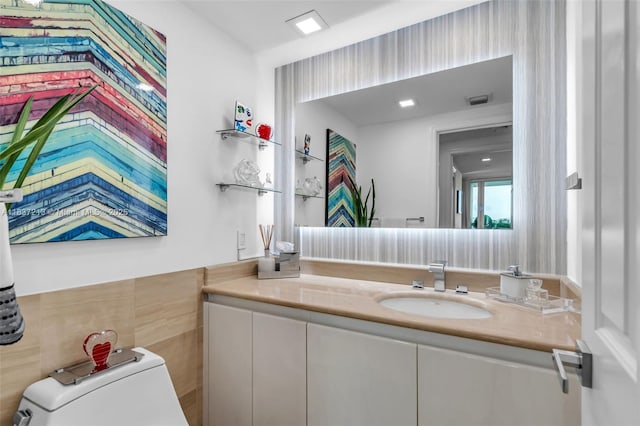 1643 Brickell Ave Unit 1406, Miami, FL 33129 - half bath featuring vanity and toilet