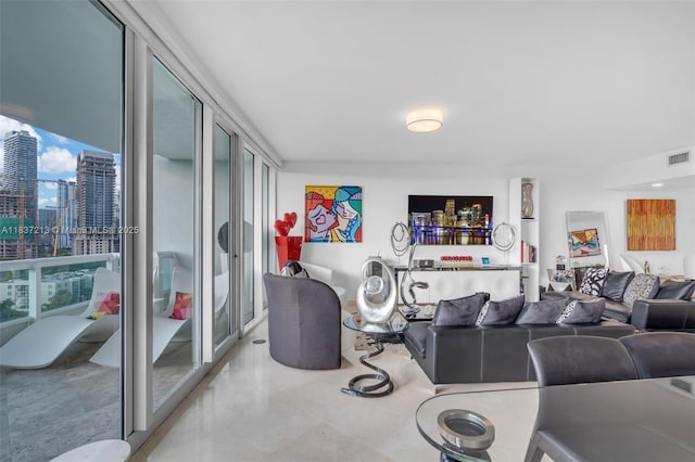 1643 Brickell Ave Unit 1406, Miami, FL 33129 - living area featuring a city view