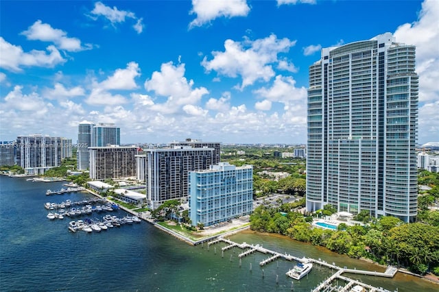 1643 Brickell Ave Unit 1406, Miami, FL 33129 - view of urban area featuring numerous boat docks and a nearby body of water