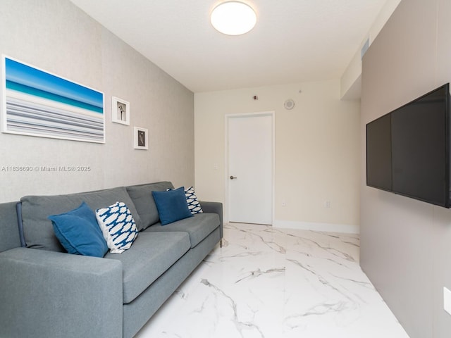 300 Sunny Isles Blvd Unit 5-1605, Sunny Isles Beach, FL 33160 - living area with light marble finish flooring and baseboards