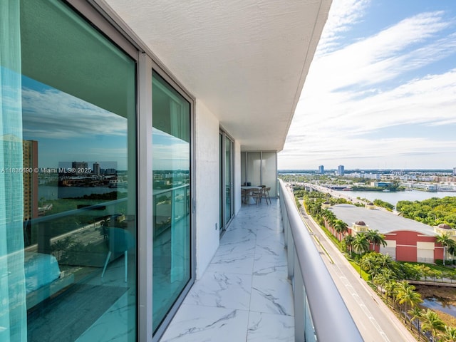 300 Sunny Isles Blvd Unit 5-1605, Sunny Isles Beach, FL 33160 - balcony featuring a city view and a water view