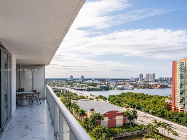 300 Sunny Isles Blvd Unit 5-1605, Sunny Isles Beach, FL 33160 - balcony with a city view and a water view