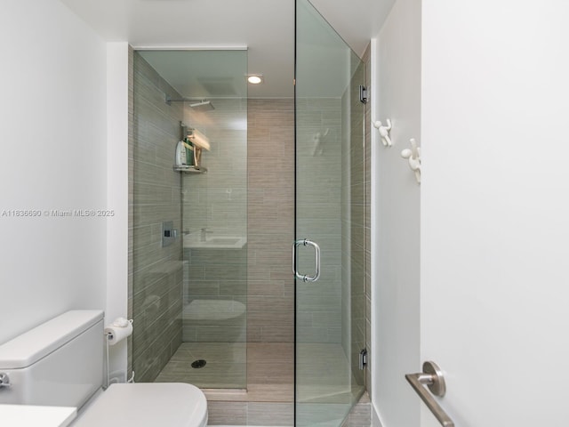 300 Sunny Isles Blvd Unit 5-1605, Sunny Isles Beach, FL 33160 - bathroom with a shower stall and recessed lighting