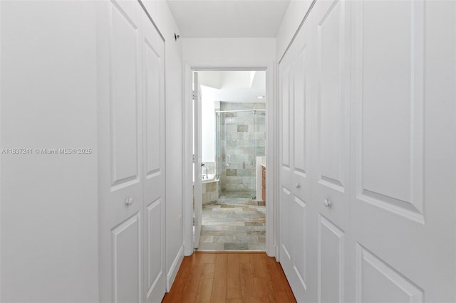 2681 N Flamingo Rd Unit 2508S, Sunrise, FL 33323 - corridor with wood finished floors