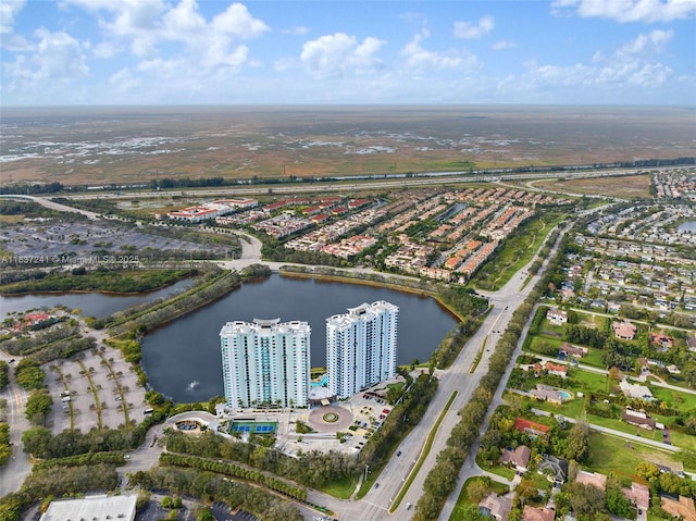 2681 N Flamingo Rd Unit 2508S, Sunrise, FL 33323 - aerial view of property's location with a nearby body of water