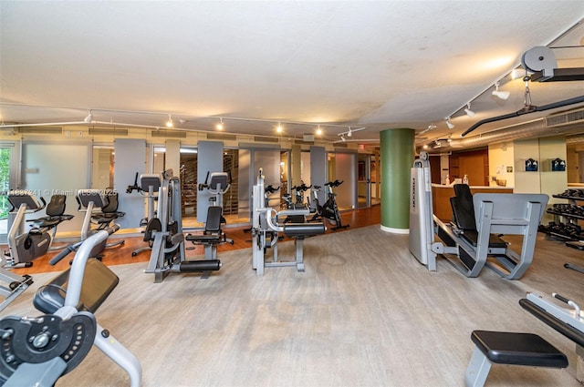 2681 N Flamingo Rd Unit 2508S, Sunrise, FL 33323 - workout area with rail lighting