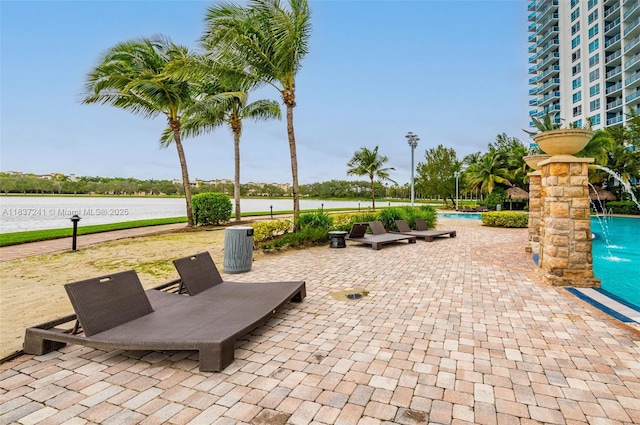 2681 N Flamingo Rd Unit 2508S, Sunrise, FL 33323 - view of patio featuring an outdoor pool