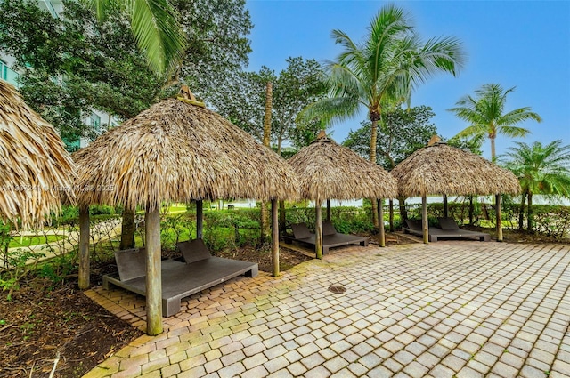 2681 N Flamingo Rd Unit 2508S, Sunrise, FL 33323 - view of patio / terrace with a gazebo