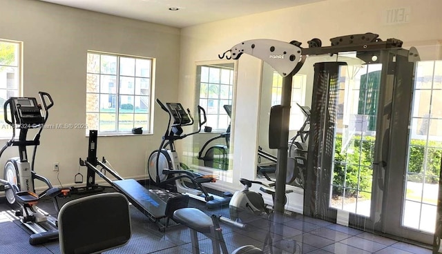 2600 S University Dr Unit 307, Davie, FL 33328 - workout area with healthy amount of natural light