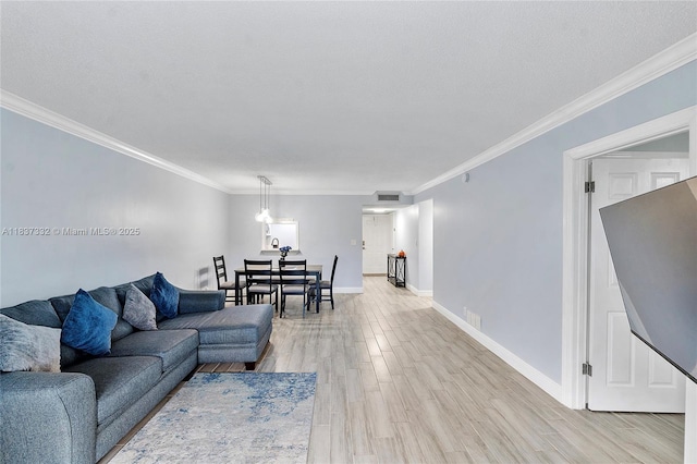 8821 NW 38th Dr Unit 103A, Coral Springs, FL 33065 - living area featuring light wood-type flooring and crown molding