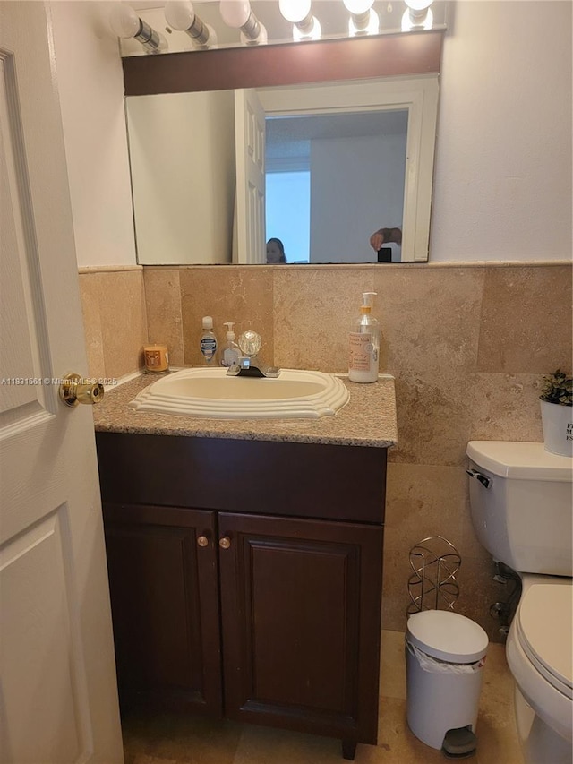 17021 N Bay Rd Unit 1015, Sunny Isles Beach, FL 33160 - bathroom with tile walls and vanity