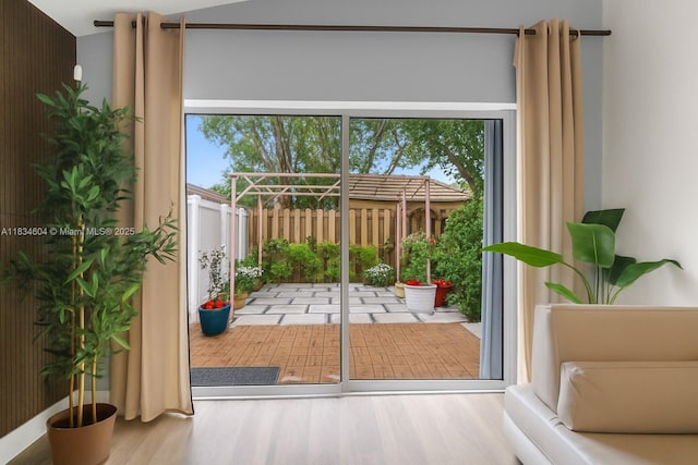 16410 Sapphire Bnd, Weston, FL 33331 - doorway with wood finished floors