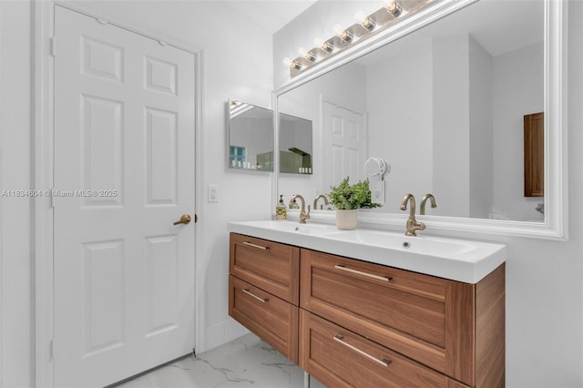 16410 Sapphire Bnd, Weston, FL 33331 - full bathroom with double vanity and marble finish floors