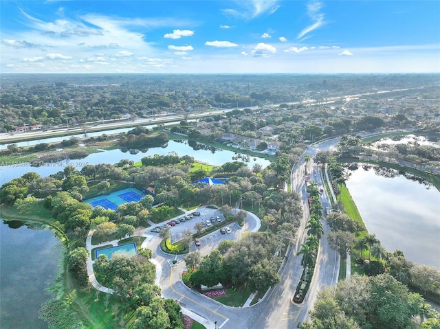 16410 Sapphire Bnd, Weston, FL 33331 - aerial view of property and surrounding area with a nearby body of water
