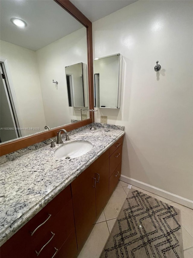 4000 N Hills Dr Unit 32, Hollywood, FL 33021 - bathroom featuring vanity and tile patterned flooring
