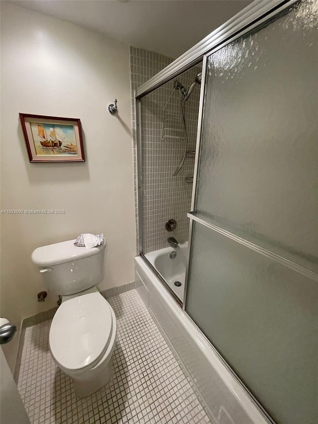 4000 N Hills Dr Unit 32, Hollywood, FL 33021 - bathroom with tile patterned floors and bath / shower combo with glass door
