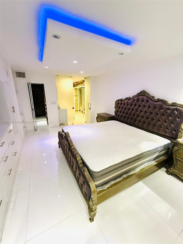 3800 N Hills Dr Unit 312, Hollywood, FL 33021 - bedroom with recessed lighting and tile patterned floors