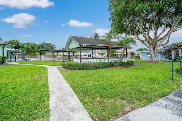 4803 NW 47th Ter, Tamarac, FL 33319 - view of yard featuring a gazebo