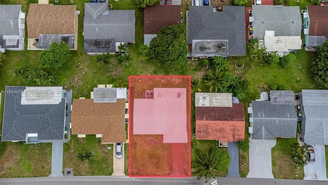 4803 NW 47th Ter, Tamarac, FL 33319 - aerial view of residential area with property parcel outlined