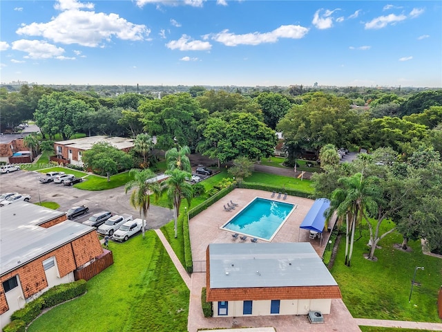 9111 SW 22nd Ct Unit B-3, Davie, FL 33324 - aerial view of a pool area