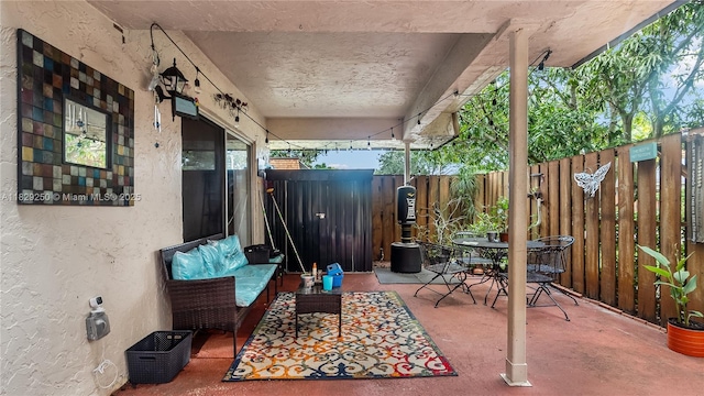 9111 SW 22nd Ct Unit B-3, Davie, FL 33324 - view of patio / terrace with outdoor lounge area