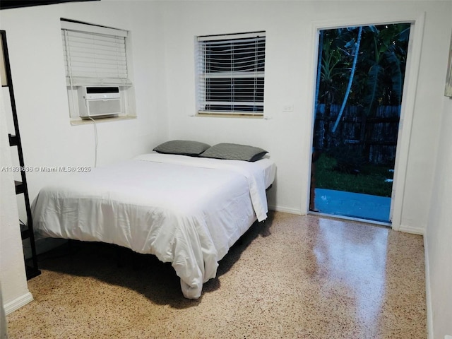 1236 NE 109th St, Miami, FL 33161 - bedroom featuring speckle patterned floor and cooling unit