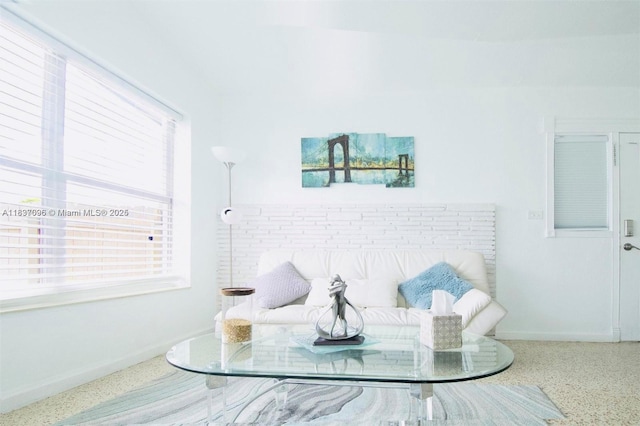 1236 NE 109th St, Miami, FL 33161 - detailed view of speckled floor and baseboards