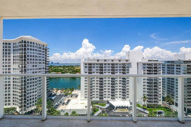 5701 Collins Ave Unit 1611, Miami Beach, FL 33140 - balcony featuring a water view and a view of city
