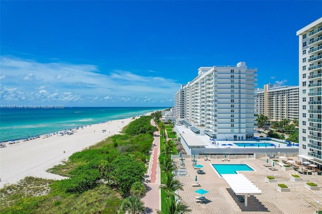 5701 Collins Ave Unit 1611, Miami Beach, FL 33140 - water view with nearby beach