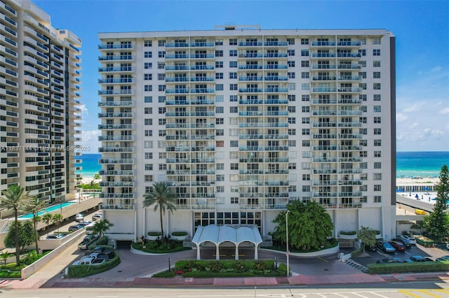 5701 Collins Ave Unit 1611, Miami Beach, FL 33140 - view of apartment building / complex featuring a water view