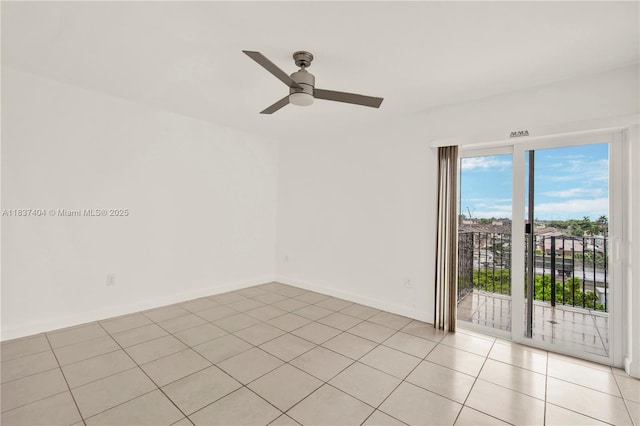 1990 W 56th St Unit 1407, Hialeah, FL 33012 - empty room featuring ceiling fan and light tile patterned flooring