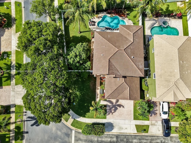 16204 SW 18th Pl, Miramar, FL 33027 - drone / aerial view of a pool area