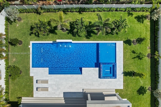 416 NW 24th St, Wilton Manors, FL 33311 - bird's eye view of a pool