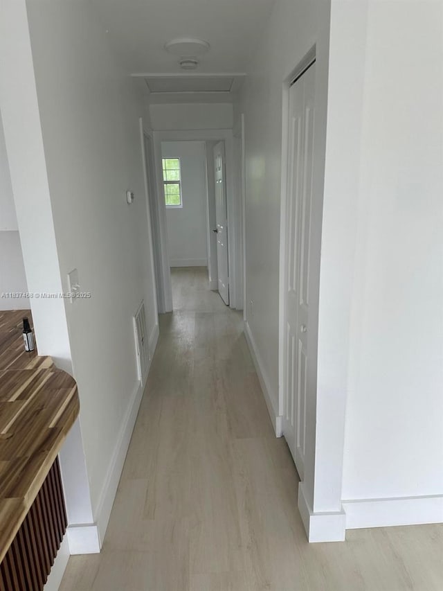 420 Burning Tree Ln, Punta Gorda, FL 33982 - corridor with light wood-style flooring and baseboards