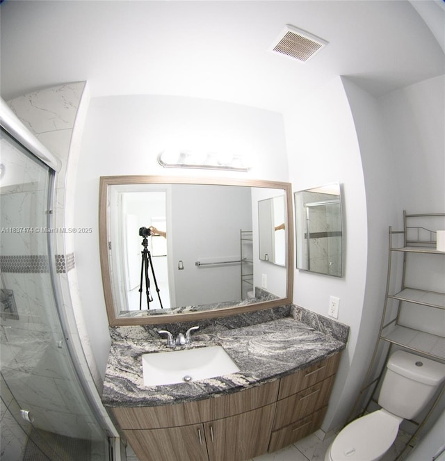 20825 NE 8th Ct Unit 203-19, Miami, FL 33179 - bathroom with a marble finish shower and vanity