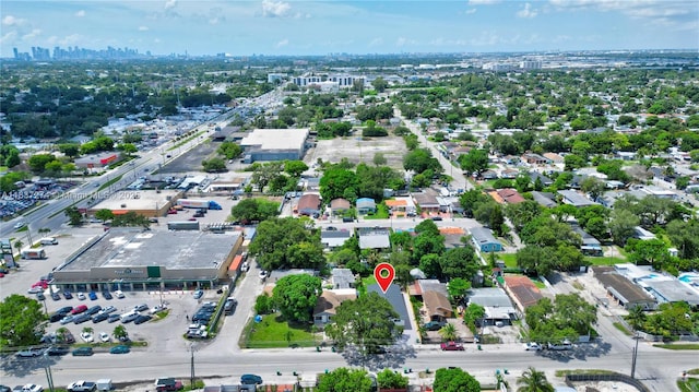2820 NW 95th St, Miami, FL 33147 - aerial view of property and surrounding area featuring nearby urban area